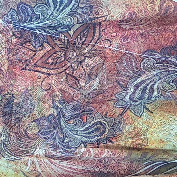 Espresso Floral Top with Flare Bottom - Picture 3 of 5